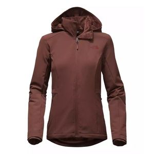 THE NORTH FACE Sequoia Red Garnet SHELBE RASCHEL Hoodie Soft Shell Jacket